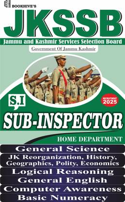 JK Police SI (Sub Inspector) 2024-2025 (Set of 6 Books) Jammu and Kashmir JKSSB Police SI