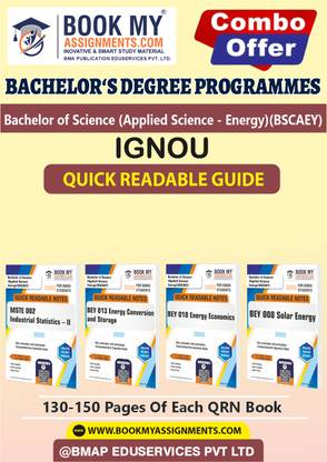IGNOU BEY8 BEY10 BEY13 MSTE2 Fast Learning Concise Notes for Efficient Exam Preparation- BSCAEY In English -Our books use 80 GSM A4 paper for clear, sharp prints, perfect for students.