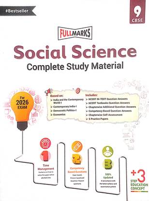Full Marks Class 9 Social Science Guide Complete Study Material Based On NEP/CBSE Syllabus