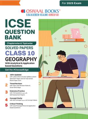 Oswaal Icse Question Bank Solved Papers | Class 10 | Geography