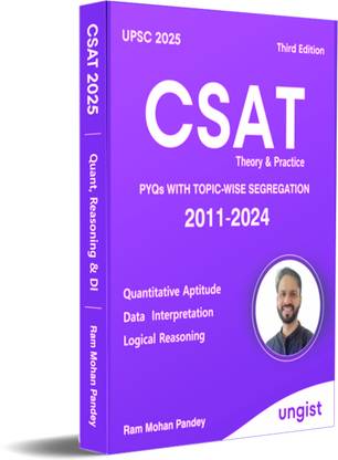 UPSC CSAT Book Theory & practice with Topic-wise segregation
