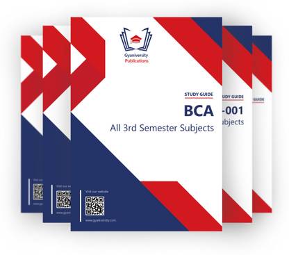 BCA 3rd Semester IGNOU Study Guides Combo (Set of 4 books including MCS-021, MCS-023, MCS-014, BCS-031)