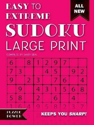 Easy to Extreme Sudoku Large Print (Pink)