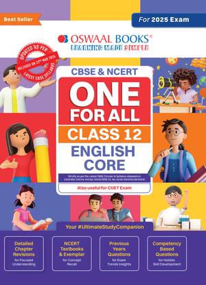 Oswaal Cbse and Ncert One for All Class 12 English Core (for 2025 Exam)