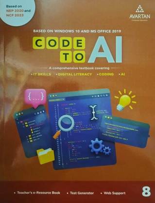Avartan Code To AI Class 8 Based on window 10 and MS Office 2019