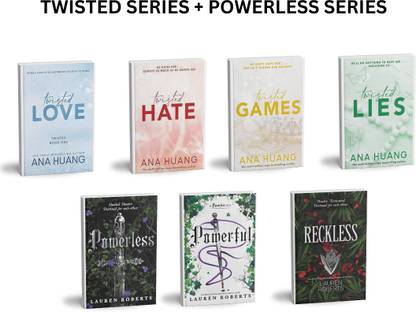 TWISTED SERIES + POWERLESS SERIES | (TWISTED LOVE, TWISTED HATE, TWISTED GAMES, TWISTED LIES, POWERLESS, POWERFUL, RECKLESS) | 7 BOOKS COMBO | (ANA HUANG & LAUREN ROBERTS) | ROMANCE | DARK ROMANCE | PAPERBACK | ENGLISH | GET BOOKMARKS