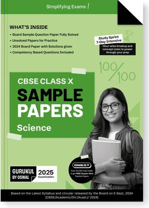 Gurukul by Oswal Science Sample Question Papers Cbse Class 10 Exam 2025