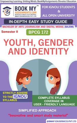 IGNOU BPCG 172 Youth, Gender and Identity Study Material (In Depth Guide) For Ignou Student
