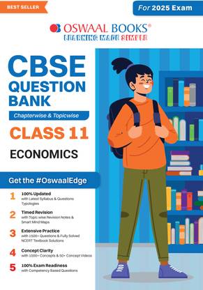 Oswaal CBSE Question Bank Class 11 Economics, Chapterwise and Topicwise Solved Papers For 2025 Exams