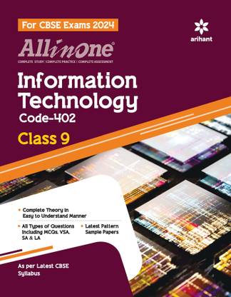 Arihant All In One Class 9th Information Technology for CBSE Exam�2024
