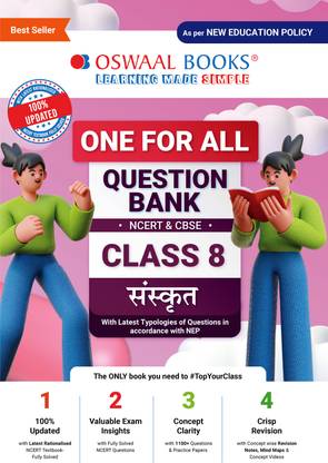 Oswaal One For All Question Bank NCERT & CBSE, Class-8 Sanskrit (For Latest Exam)