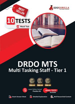 DRDO MTS Tier-1 Exam  - 2024 (Multi Tasking Staff - CBT 1) - 10 Full Length Mock Tests (1600 Solved Objective Questions) with Free Access to Online Tests