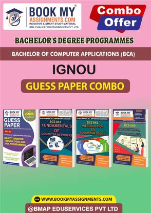 IGNOU BCS040 BCS041 BCS042 MCS024 Guess Paper Notes Book For Ignou Student -Bachelor Of Computer Applications (BCA)