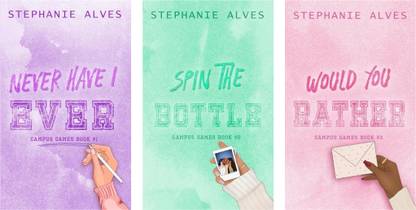 Never Have I Ever + Spin the Bottle + Would You Rather (Campus Games Series) (3 books set) (combo of 3 books)