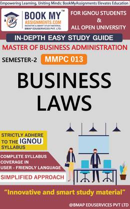 IGNOU MMPC 013 Business Laws Study Material (In Depth Guide) For Ignou Student