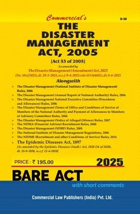 DISASTER MANAGEMENT ACT, 2005 As amended by The Disaster Management (Amendment) Act, 2025