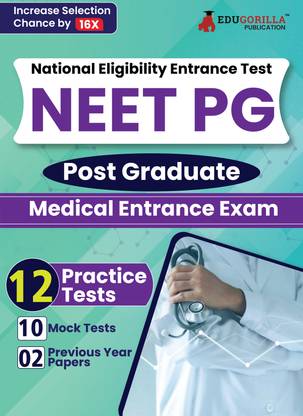 NEET PG Entrance Exam Preparation Book  - 2024 - 10 Full Length Mock Tests and 2 Previous Year Papers (2400 Solved Objective Questions) with Free Access to Online Tests