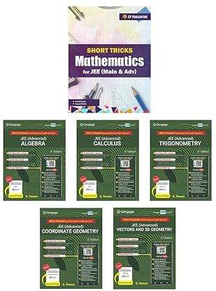 CENGAGE MATHS SET OF 5 BOOKS + SHORT TRICKS IN MATHEMATICS FOR IIT JEE MAIN & ADVANCED 2024 CP PUBLICATION [Paperback] CP Publication & Cengage Team [Paperback] CP Publication & Cengage Team Paperback  - CENGAGE MATHS SET OF 5 BOOKS + SHORT TRICKS IN MATHEMATICS FOR IIT JEE MAIN & ADVANCED 2024
