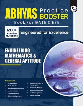 PW GATE Abhyas Practice Booster For Engineering Mathematics & General Aptitude