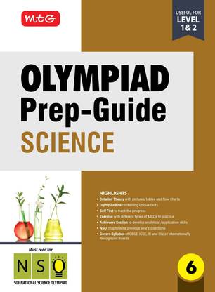 MTG Olympiad Prep-Guide Class 6 Science (NSO) - Detailed Theory, NSO Chapterwise Previous Years Questions with Self Test For SOF 2025-26 Exam