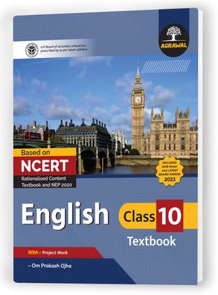 UP Board Class 10 ENGLISH Textbook 2024 (Based On Latest Pattern for 2024-25 Exam)