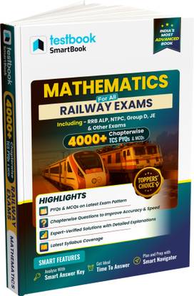 Railway Mathematics Smartbook 2025 (English) | 4000+ Chapterwise TCS PYQs & MCQs  - Ideal for RRB NTPC, Group D, ALP & RPF Exams