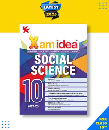 Xam idea Social Science Class 10 Book| CBSE Board| Chapterwise Question Bank| Based on Revised CBSE Syllabus| NCERT Questions Included|Exam Paperback, Xamidea Editorial Board|New Latest Edition For 2025-2026