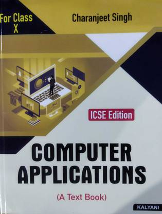 kalyani icse computer application text book for class X 2024
