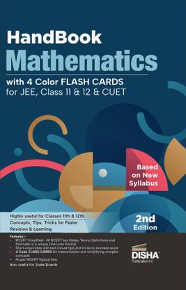 Disha HandBook of Mathematics with Flash Cards for JEE, CBSE Class 11 & 12 & CUET 2nd Edition | Complete NCERT in One Liner Format | Engineering, CBSE XI & XII