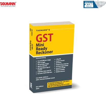 Gst Mini Ready Reckoner (Editiona-2024)