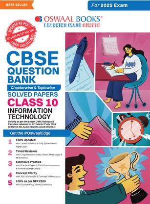 Oswaal CBSE Question Bank Class 10 IT, Chapterwise and Topicwise Solved Papers For Board Exams 2025
