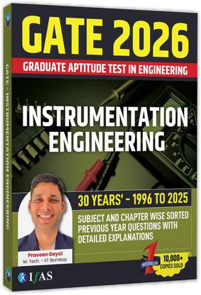 GATE Instrumentation Engineering Book  - 2026 | 30 Years PYQ (1996–2025) Solved | MCQ, MSQ, NAT | Topic-wise & Year-wise | With Detailed Explanations | For GATE & PSUs | Two Brothers Publications