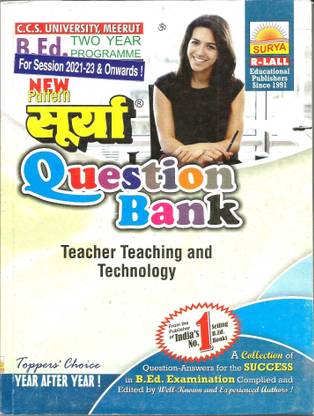 Teacher Teaching And Technology Surya Question Bank - English