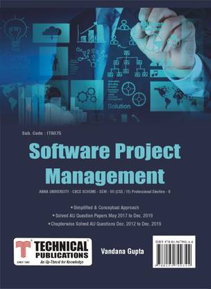 Software Project Management for Anna University R17 CBCS (VII - CSE/IT/Prof. Elec.-II- IT8075)