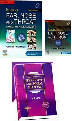 Ent dhingra and k park combo medicine book ..