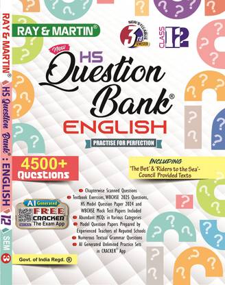 Ray o Martin English Question Bank 12 Semester 3  - Ray and Martin Question Bank Class 12 for 3rd Semester 4500+ Question