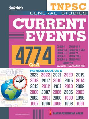Tnpsc Current Events Previous Examination 4774 Questions and Answers