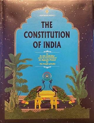 2023 The CONSTITUTION of India (in ENGLISH) (Big A4 Size) Coloured  - Original Constitution with latest Amendments