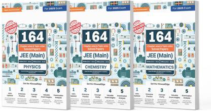Oswaal 164 Chapter-Wise & Topic-Wise Solved Papers Jee (Main) 23 Years Question Bank Physics, Chemistry, Mathematicsfor 2025 Exams
