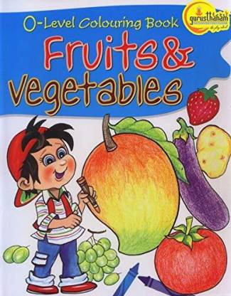 Fruits and Vegetables Colouring Book