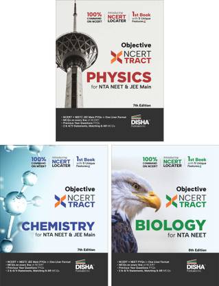 Disha Objective Ncert Xtract Physics, Chemistry, Biology for Nta Neet One Liner Theory, MCQS on Every Line of Ncert, Tips on Your Fingertips, Previous Year Question Bank, Pyqs, Mock Tests