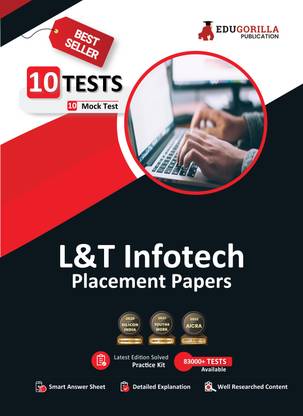 Larsen and Toubro (L&T) Infotech Placement Papers Prep Book  - 10 Full Length Mock Tests (Solved Objective Questions) with Free Access to Online Tests