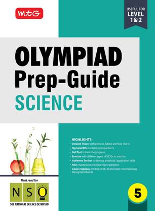MTG Olympiad Prep-Guide Class 5 Science (NSO) - Detailed Theory, NSO Chapterwise Previous Years Questions with Self Test For SOF 2025-26 Exam