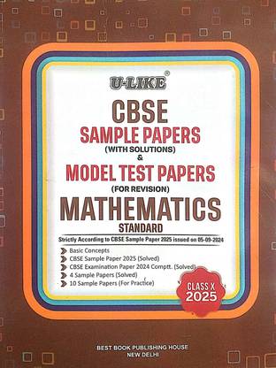 U-Like Cbse Sample Papers and Model Test Papers Mathematics Standard-X