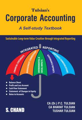 Tulsian’s Corporate Accounting : A Self Study Textbook | By S. Chand's Latest Edition 2023