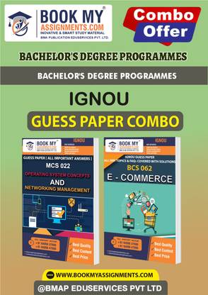 IGNOU BCS062 MCS022 Study Material (Guess Paper)for Ignou Student-Bachelor Of Computer Applications (BCA)