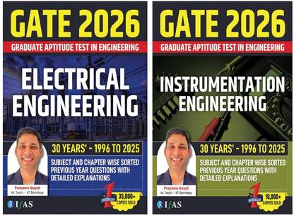 GATE Electrical Engineering and Instrumentation Engineering Books  - 2026 [Set Of 2 Books] | 30 Years Previous Year Solved Paper (1996-2025) | Best Seller PYQ for GATE Instrumentation & Electrical Engineering Exams in India | Section & Topic-wise Sorted Previous Years Question Papers with Detailed Solutions | IFAS Publications