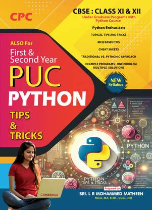 PUC & CBSE PYTHON Tips & Tricks