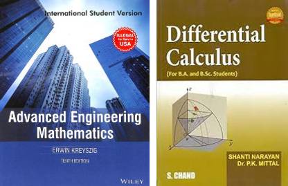 Advanced engineering mathematics by Erwin kreyszig, Tenth edition(USED-GOOD) & Differential Calculus(USED-GOOD)