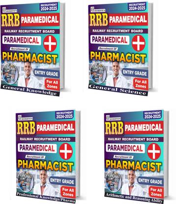 RRB Pharmacist (Entry Grade) Exam Book 2024-25 (Set of 4 Books): Railway Paramedical Pharmacist Entry Grade Success Kit